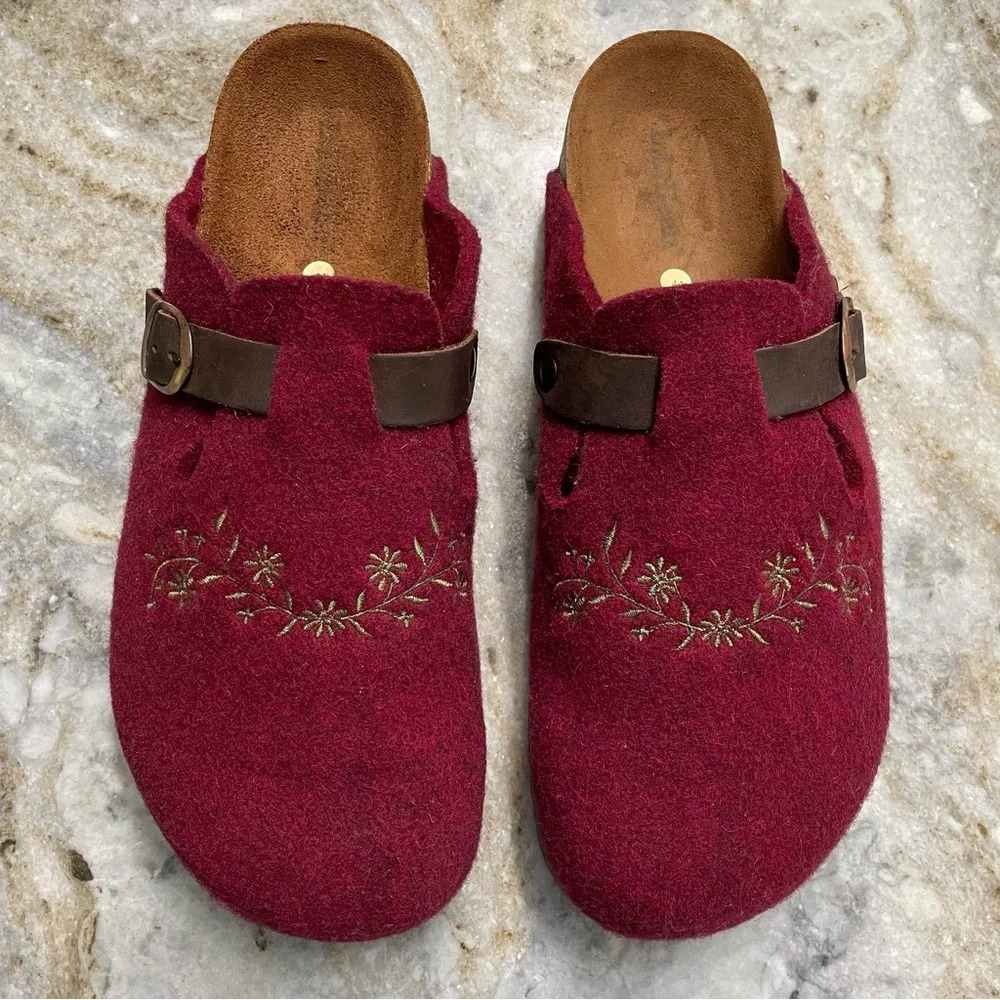 LL Bean Wool Slipper Clog Style OBPM9 size 44 Made in Spain